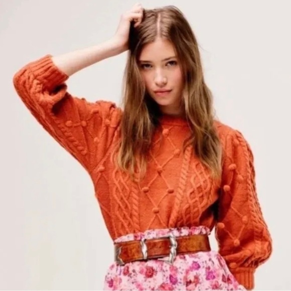For Love and Lemons Florentina Sweater Ginger - Picture 1 of 11